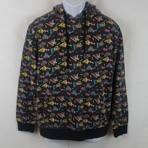 Super Massive 90's Print Black Hoodie